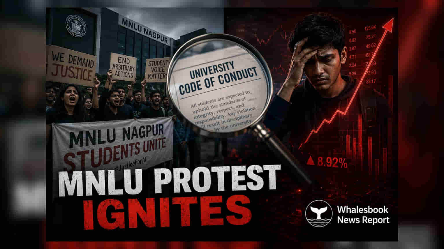MNLU Nagpur Students Protest Over Campus and Admin Issues