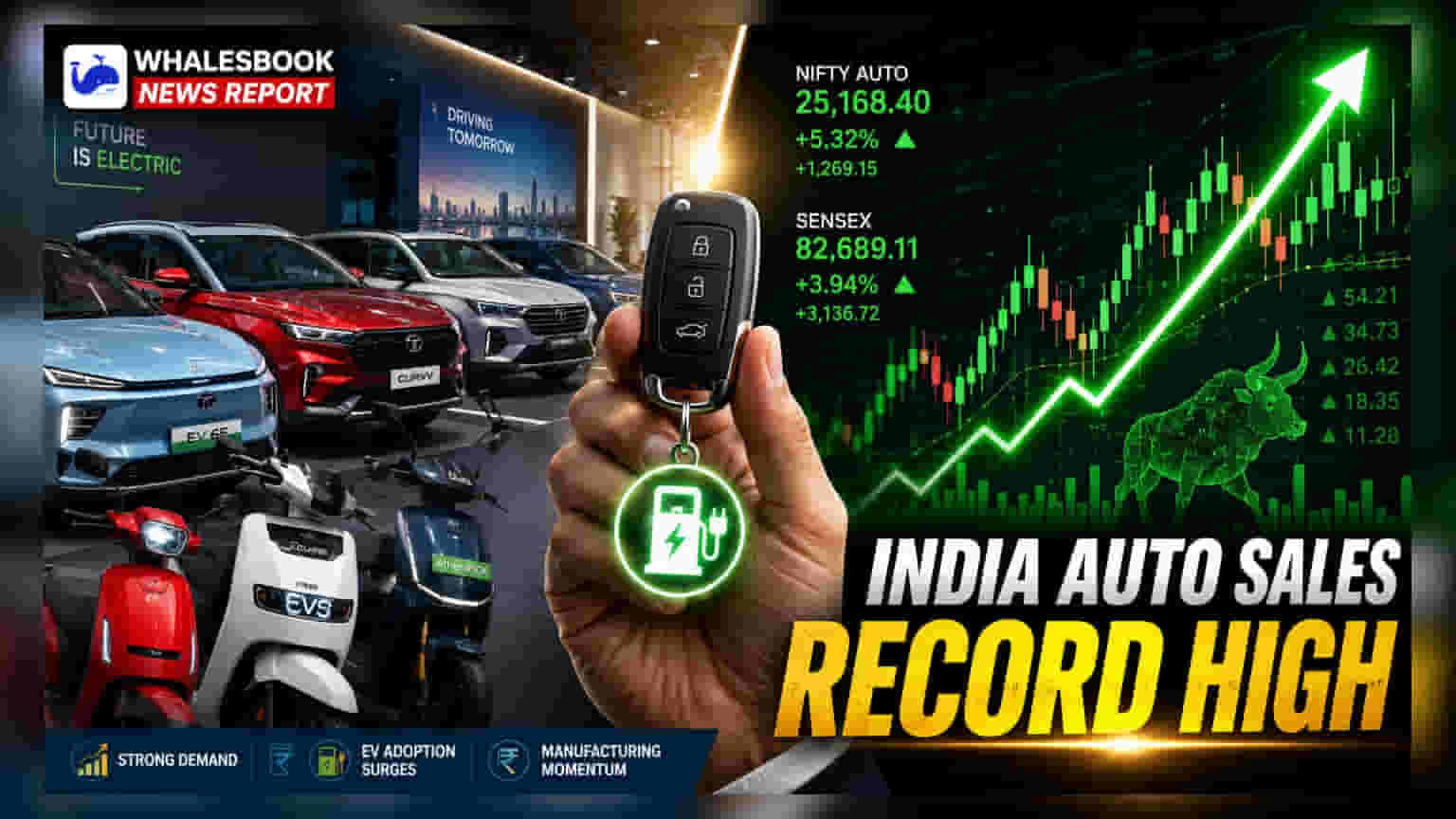 Indian Auto Sales Hit Record High in June; EVs Cross 10% Share