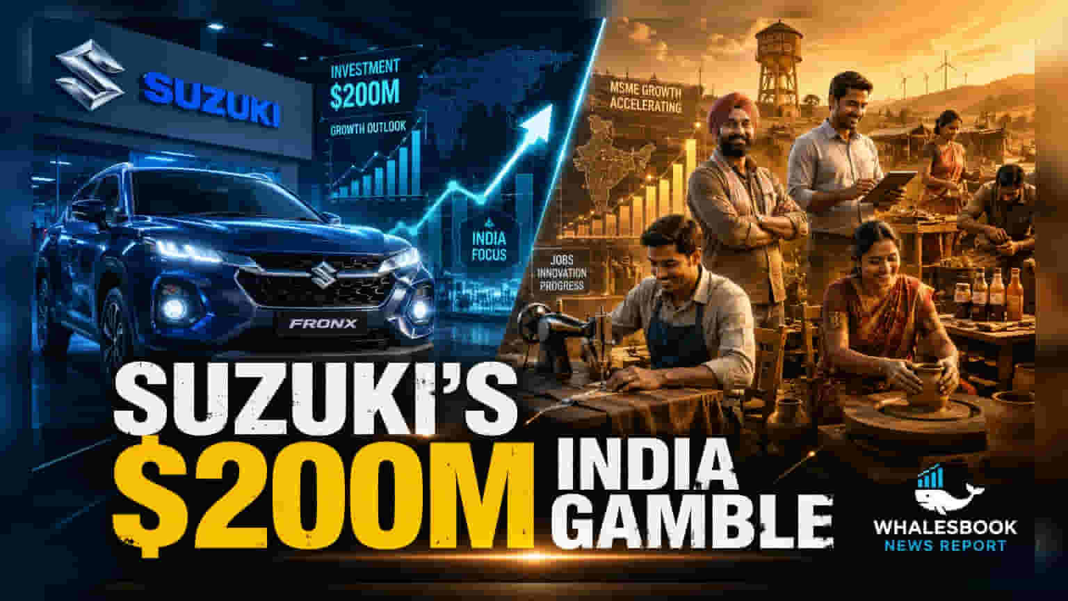 Suzuki Motorનો ભારતમાં મોટો દાવ! ઓટોમોબાઈલ સિવાયના સ્ટાર્ટઅપ્સ માટે **$200 મિલિયન**નું રોકાણ