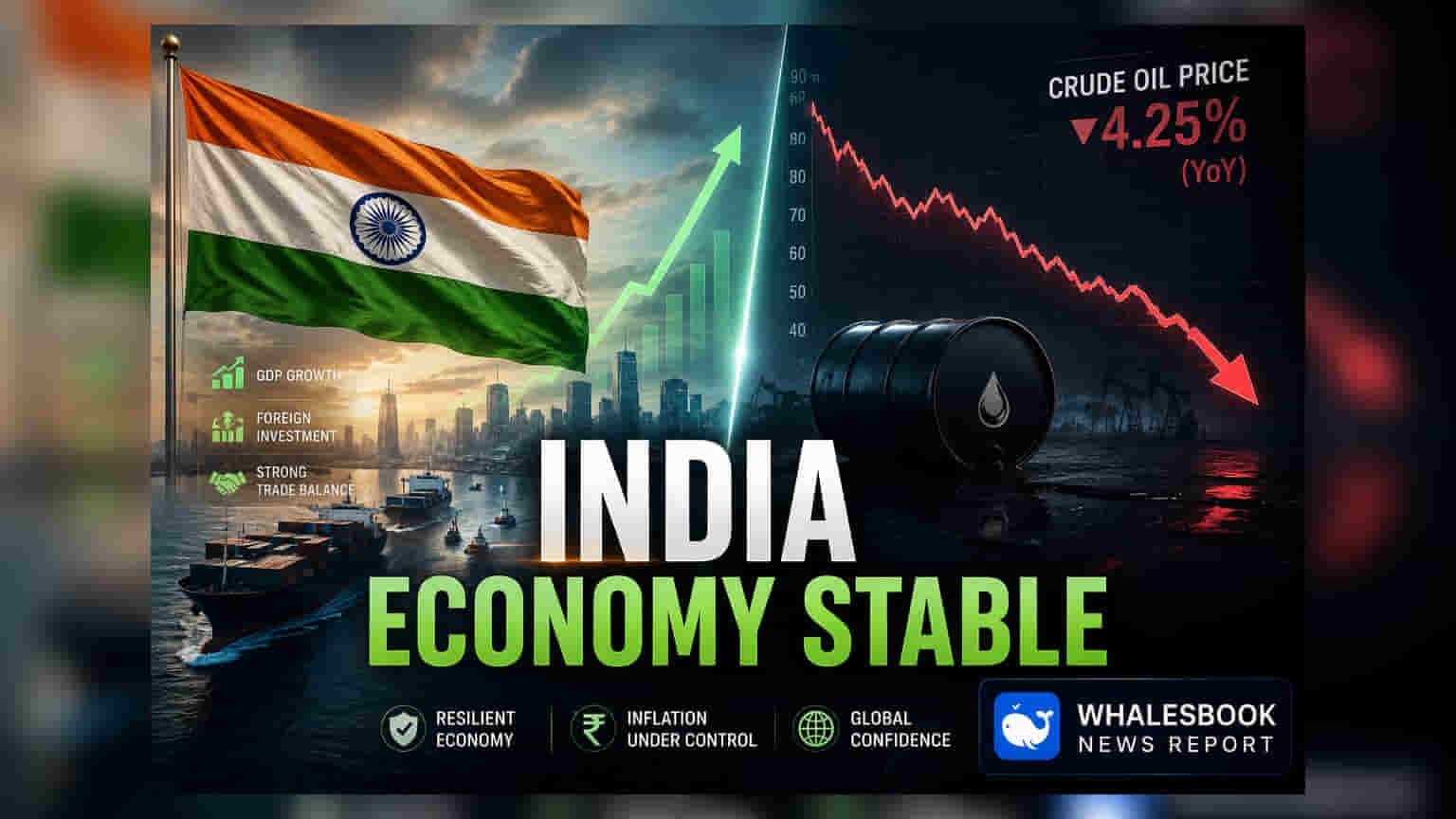 India Economy Stays Robust as Oil Prices Drop to $70