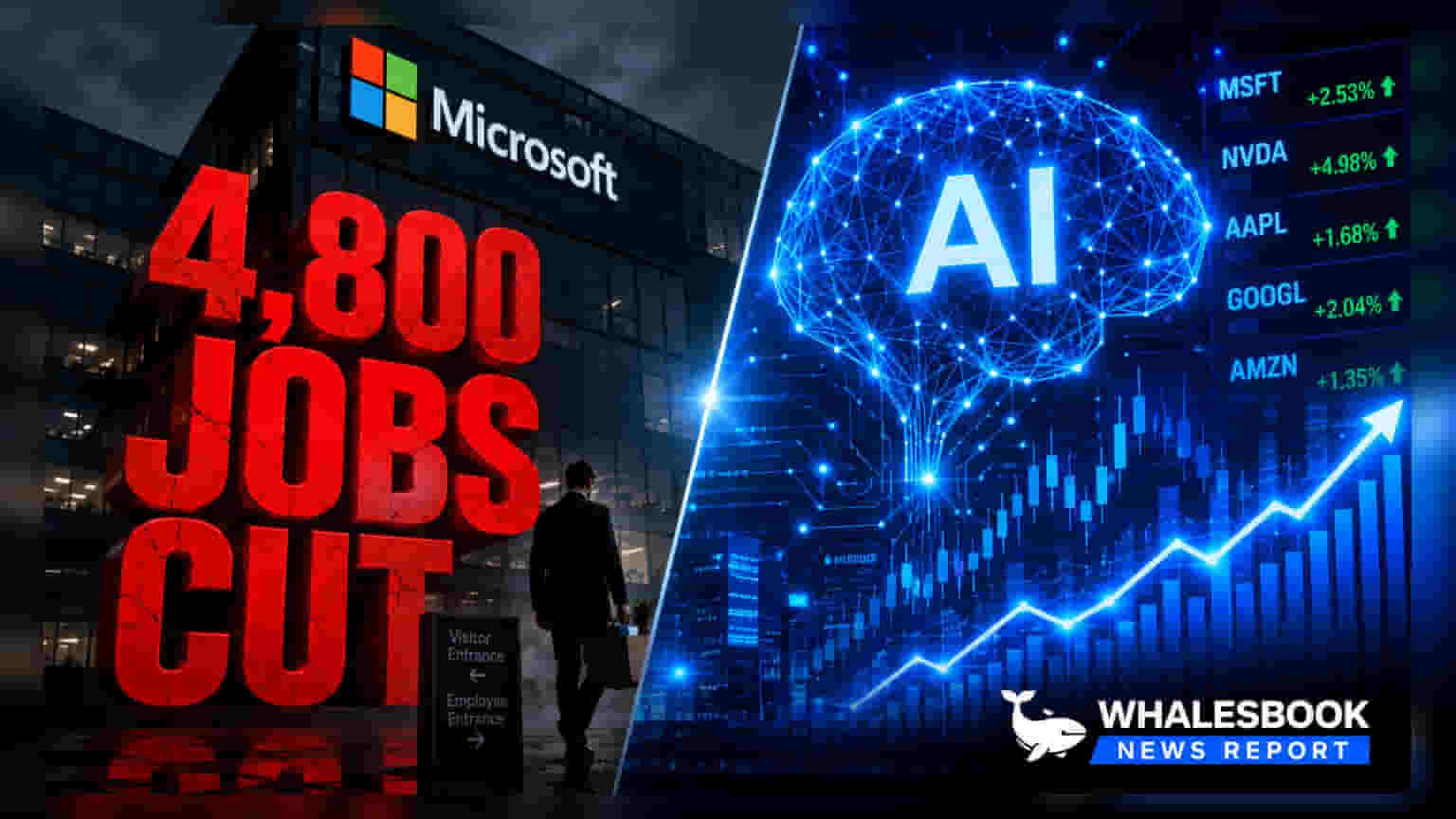 Microsoft Cuts 4,800 Jobs as AI Spending Strains Profits