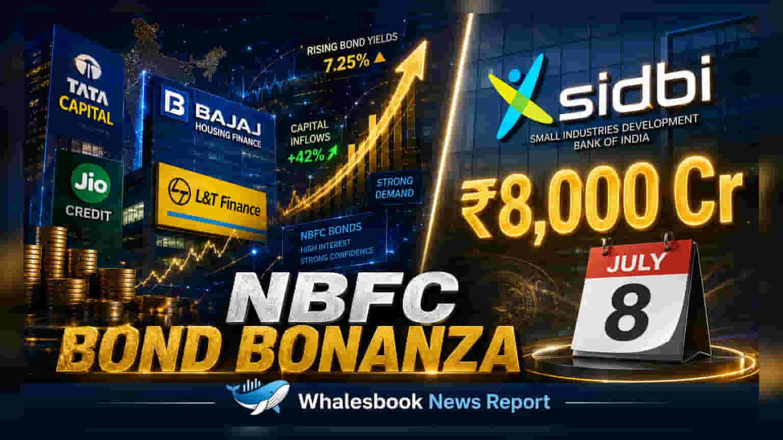NBFCs बॉन्ड से जुटाए ₹7,260 करोड़; SIDBI मंगाएगा ₹8,000 करोड़