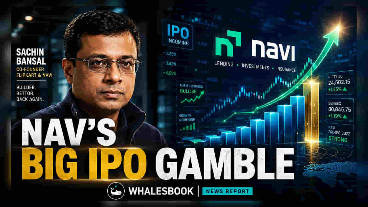 Navi IPO: మళ్లీ మార్కెట్లోకి వస్తున్నా.. Sachin Bansal కంపెనీ భారీ ప్లాన్!