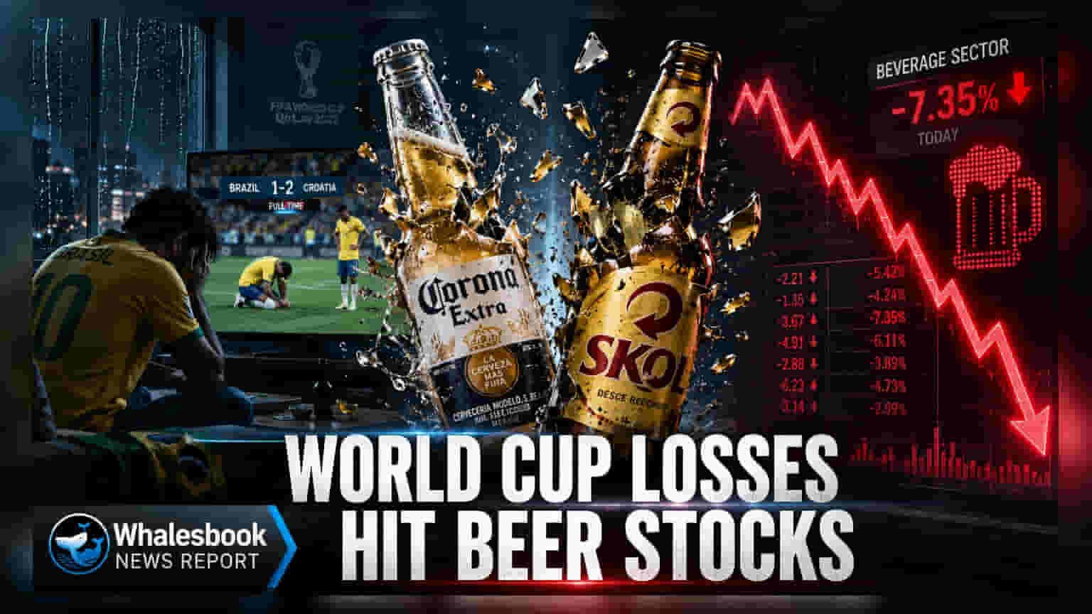 AB InBev, Heineken షేర్లకు ఎదురుదెబ్బ: వరల్డ్ కప్ నుంచి బ్రెజిల్, మెక్సికో ఔట్ అవ్వడంతో అమ్మకాలపై ఆందోళన