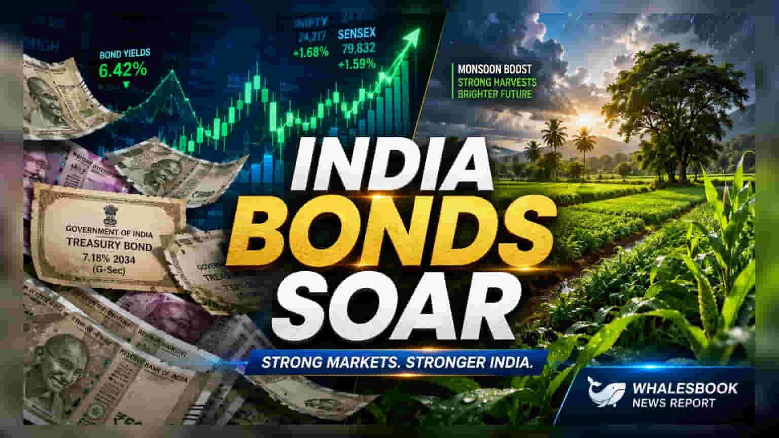 Indian Bond Yields: अच्छे मोसमी वारे आणि परदेशी गुंतवणुकीमुळे बॉण्ड्समध्ये तेजी