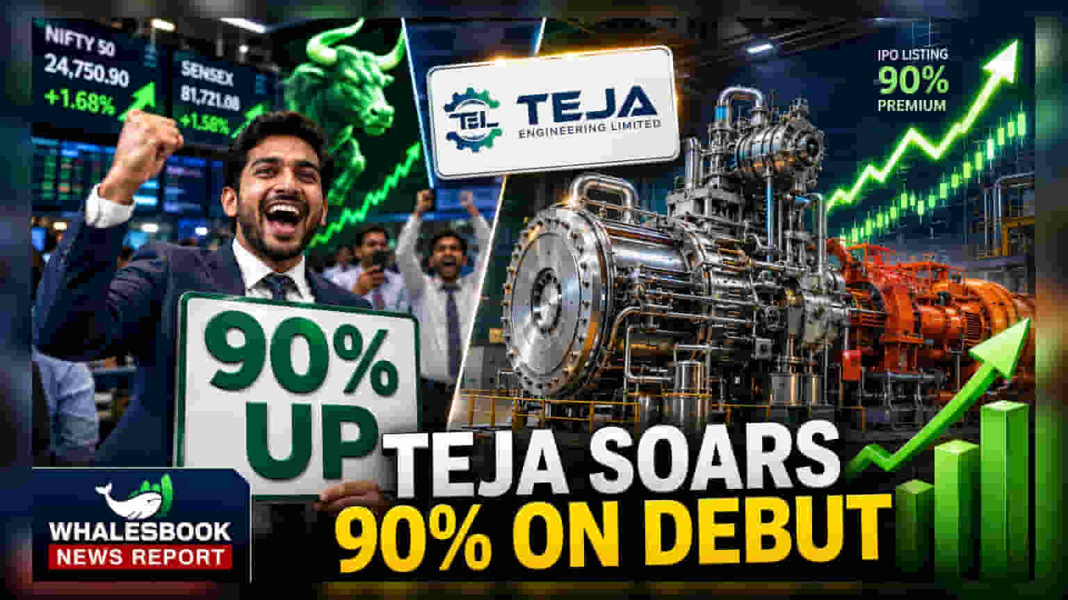 Teja Engineering Lists at 90% Premium on NSE SME Debut