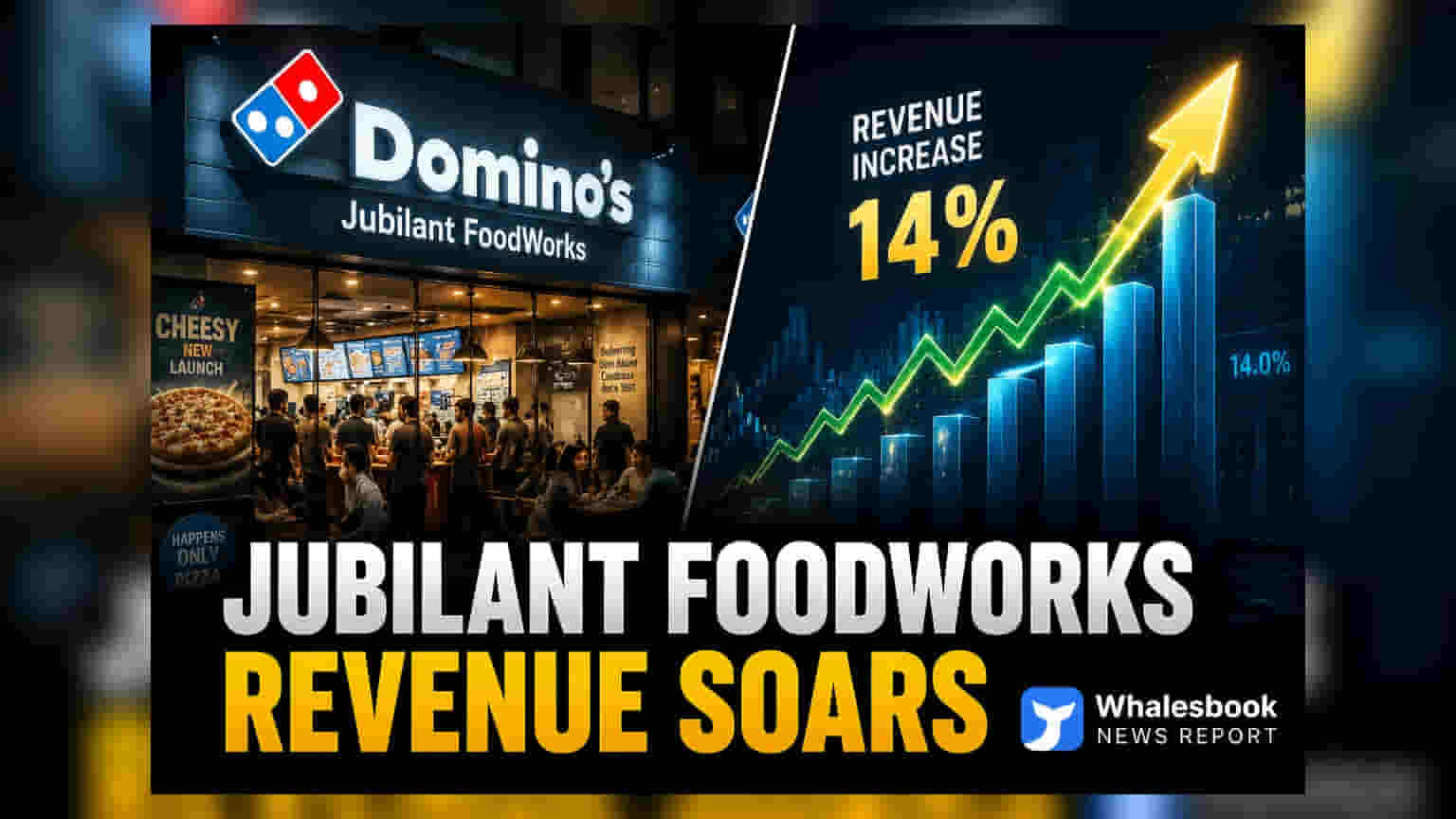 Jubilant FoodWorks: क्वार्टर १ मध्ये कमाईत **14%** वाढ, ५८ नवीन डोमिनोज स्टोअर्सची भर