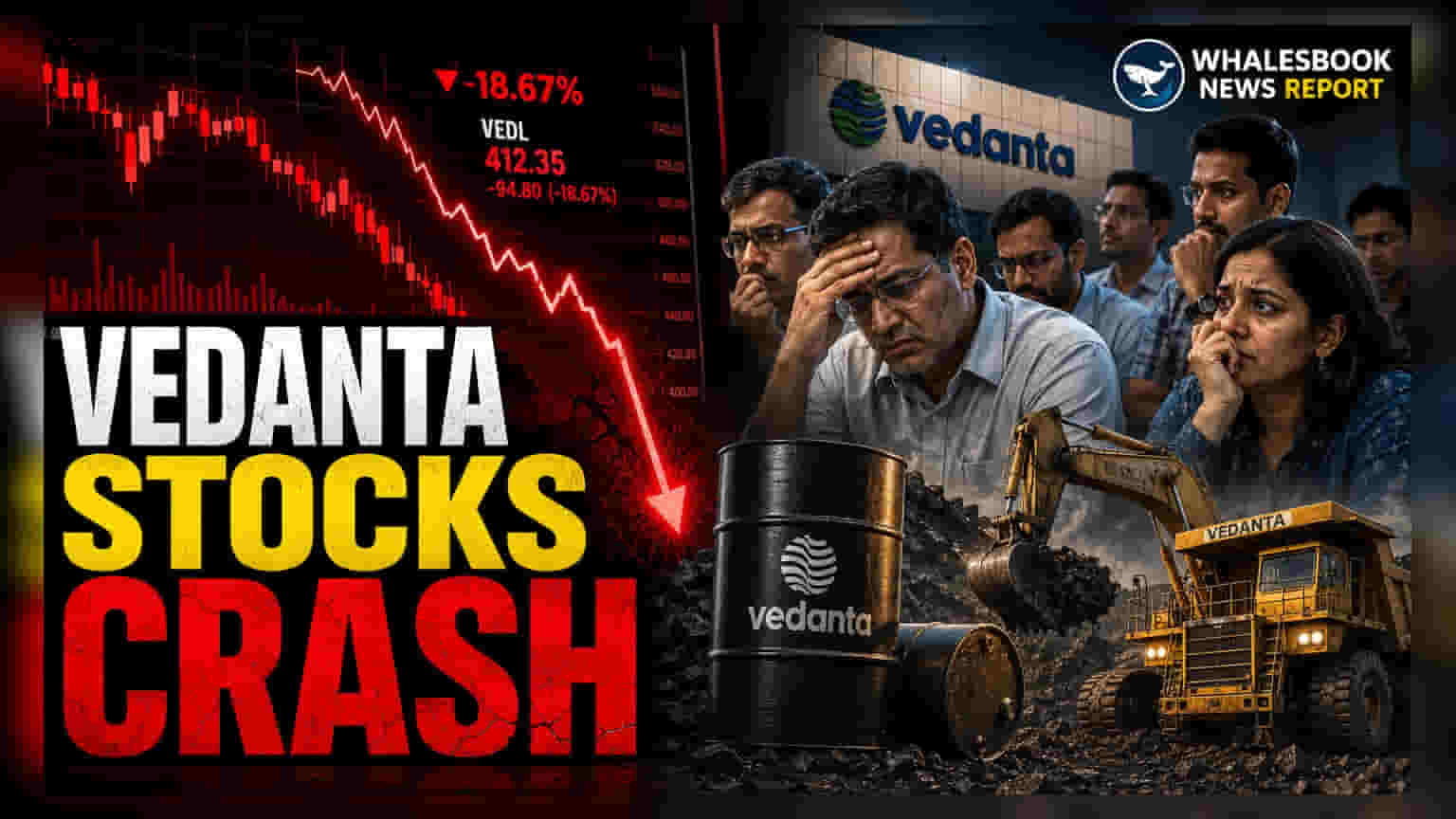 Vedanta Oil & Gas Share Price: उत्पादन घटल्याने शेअर **5%** कोसळला