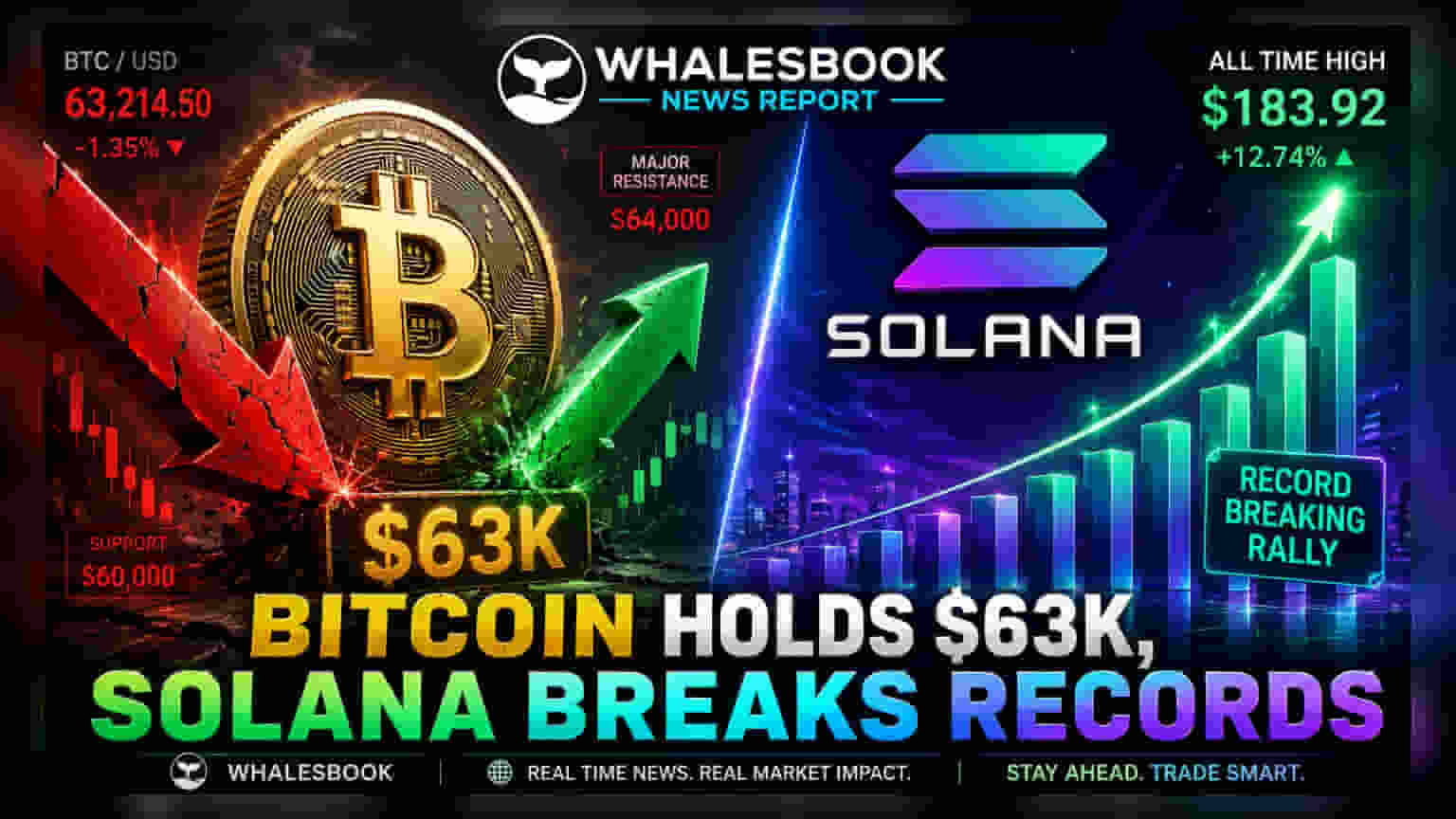 Bitcoin Price Update: ₹50 करोड़ की बड़ी बिकवाली के बाद भी Bitcoin संभाले रहा $63,000 का स्तर