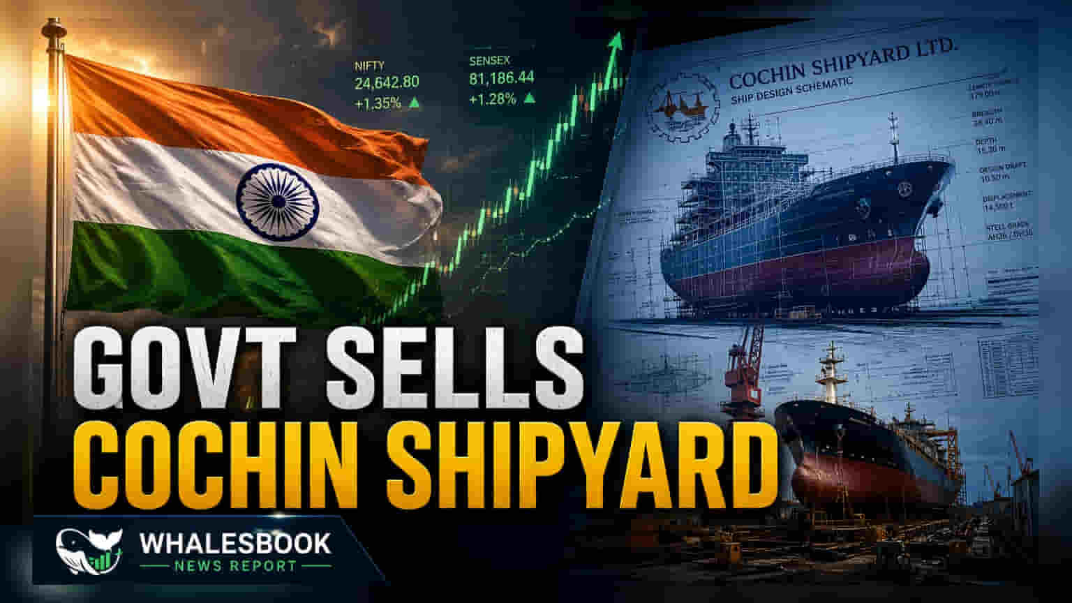 Cochin Shipyard Share Sale: ਸਰਕਾਰ ਵੇਚ ਰਹੀ ਹੈ 2.52% ਹਿੱਸੇਦਾਰੀ, ਕੀ ਹੈ ₹1,400 ਦਾ ਫਲੋਰ ਪ੍ਰਾਈਸ?