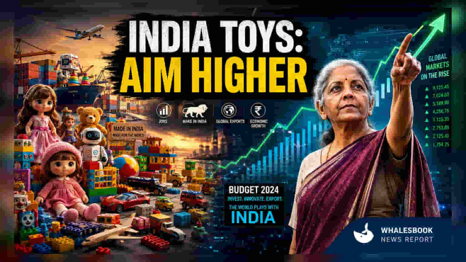 भारत के खिलौना एक्सपोर्ट में रिकॉर्ड उछाल: ₹186 मिलियन का आंकड़ा पार, वित्त मंत्री ने खोला जीत का 'मंत्र'