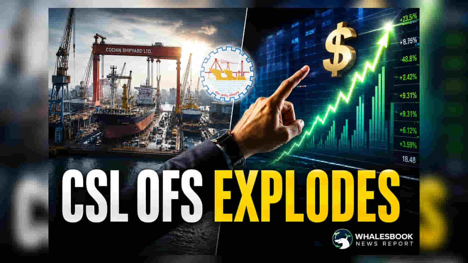 Cochin Shipyard OFS Subscribed 3.5x, Govt Increases Stake Sale