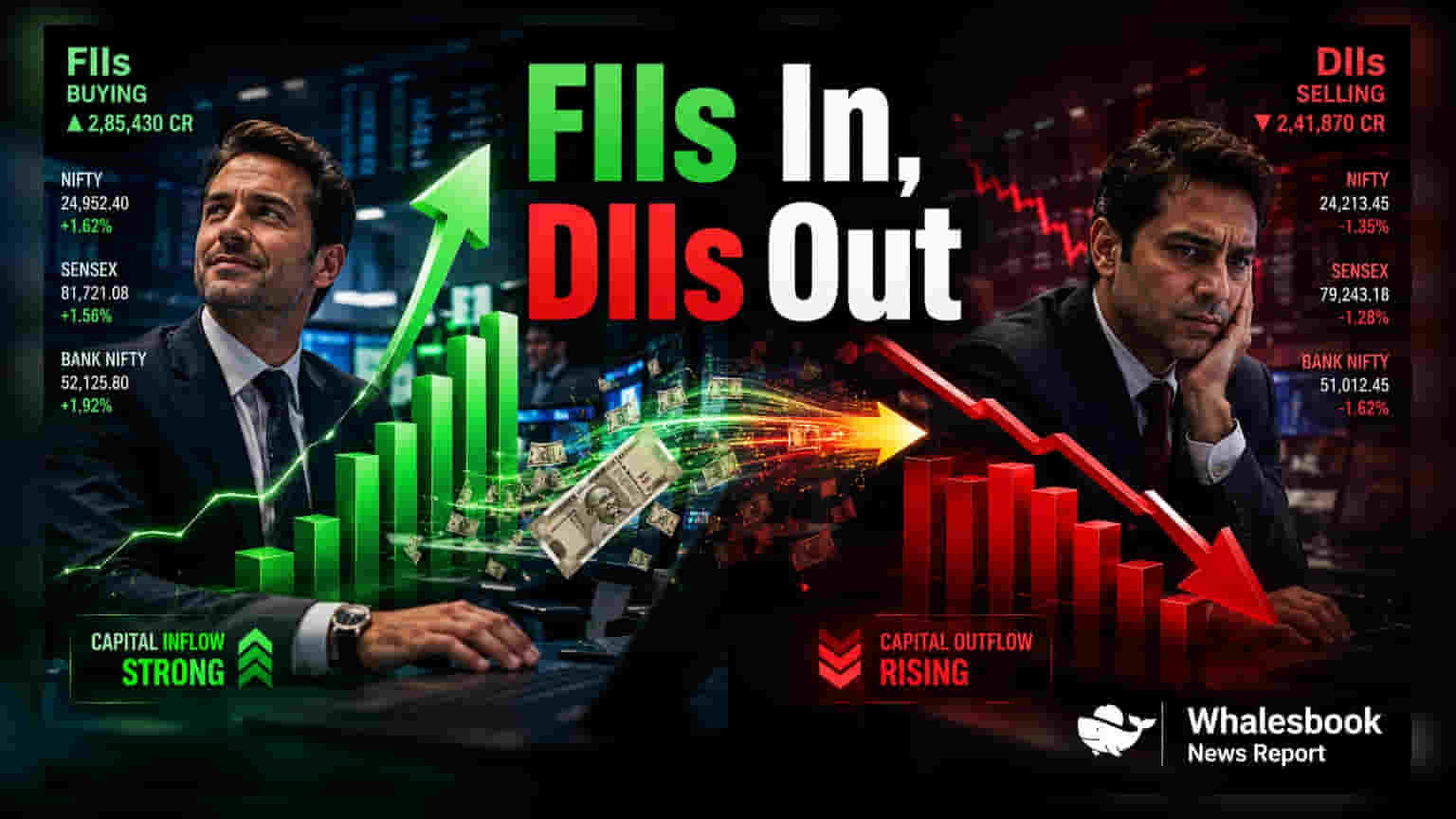 FIIs Buy ₹393 Crore As Sensex And Nifty Close Higher
