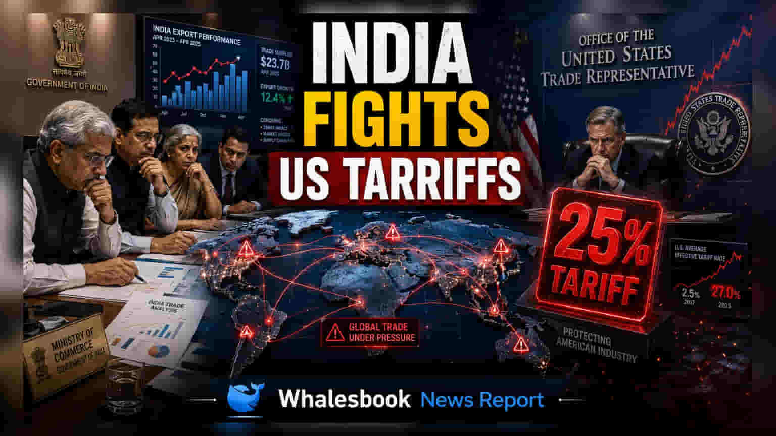 US ના 12.5% ટેરિફ પ્લાન સામે ભારતનો વિરોધ: "પુરાવા વગરના આરોપો"
