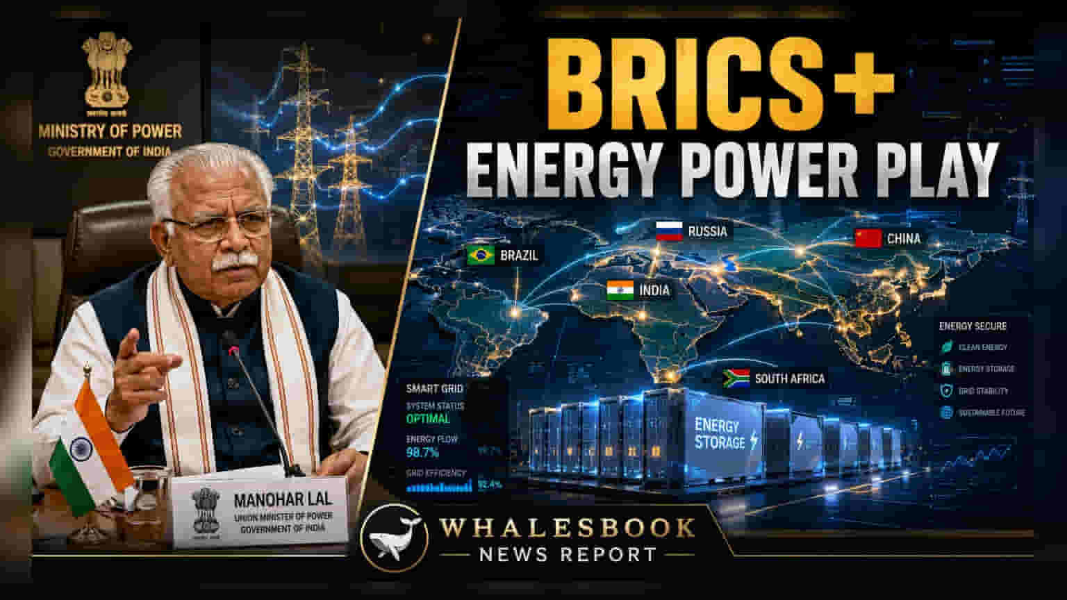 BRICS స్మార్ట్ గ్రిడ్ హబ్ తో చైనా టెక్నాలజీపై ఆధారపడటాన్ని తగ్గిస్తున్న ఇండియా