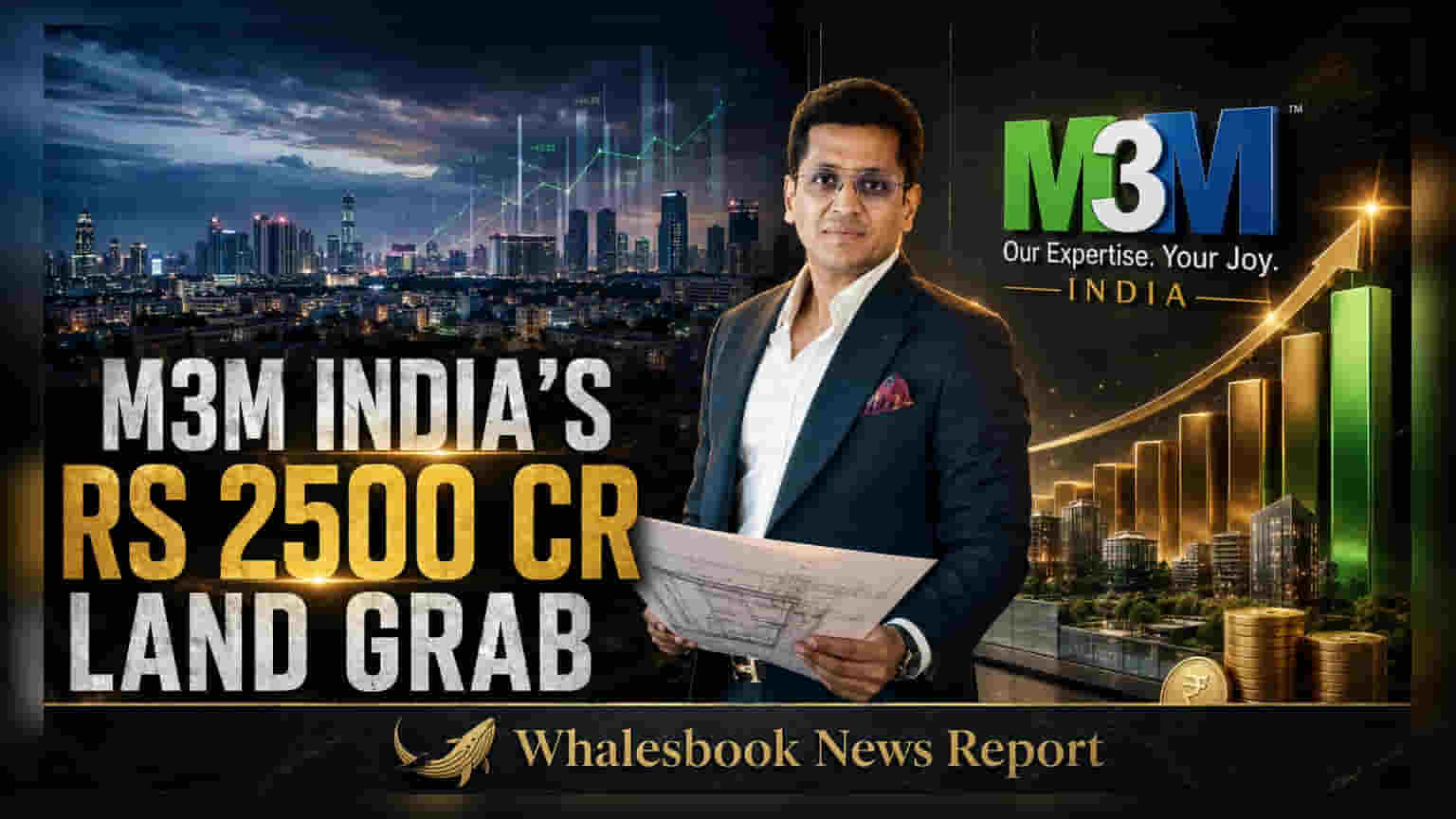 M3M India: नोएडा विस्तारासाठी ₹2,500 कोटींची जमीन खरेदीची योजना, तब्बल ₹14,500 कोटी बांधकाम होणार!
