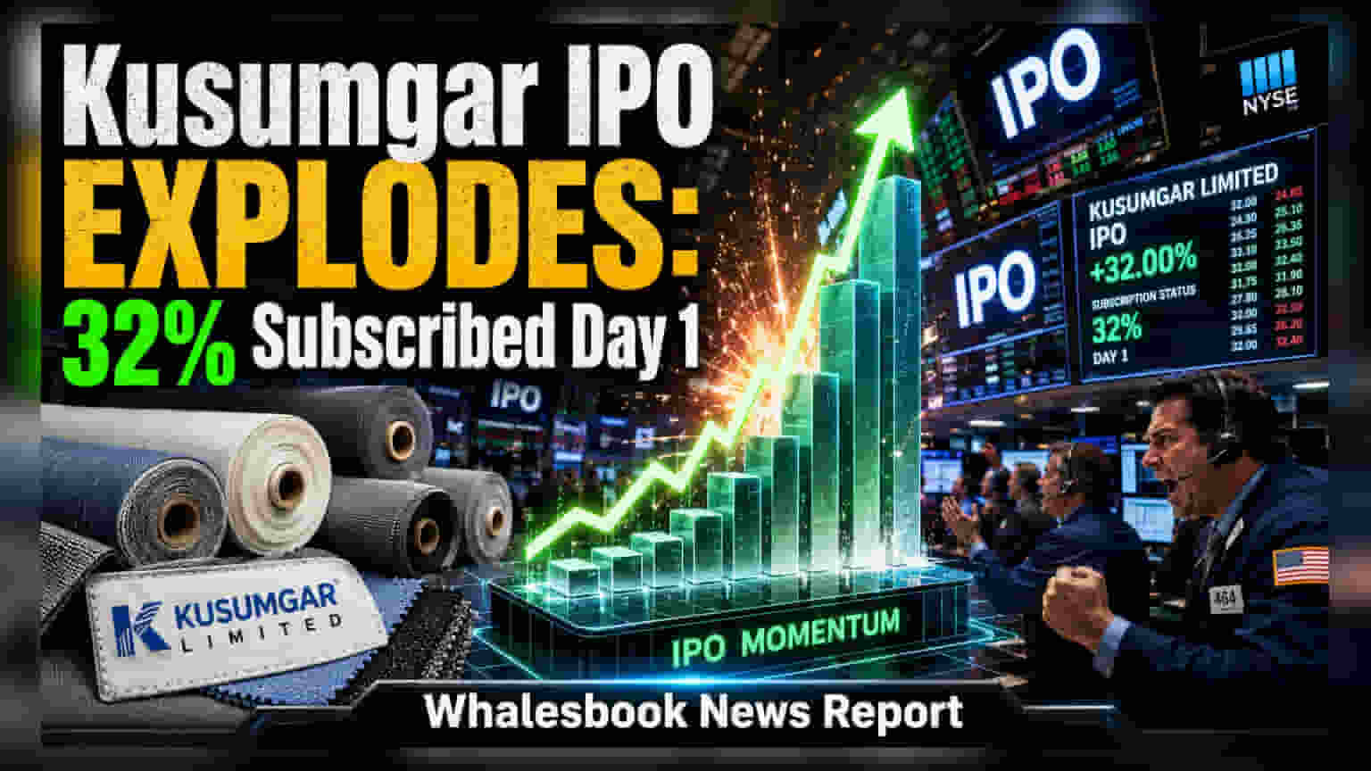 Kusumgar IPO: પ્રથમ દિવસે **32%** સબ્સ્ક્રિપ્શન, રોકાણકારો માટે શું છે ખાસ?