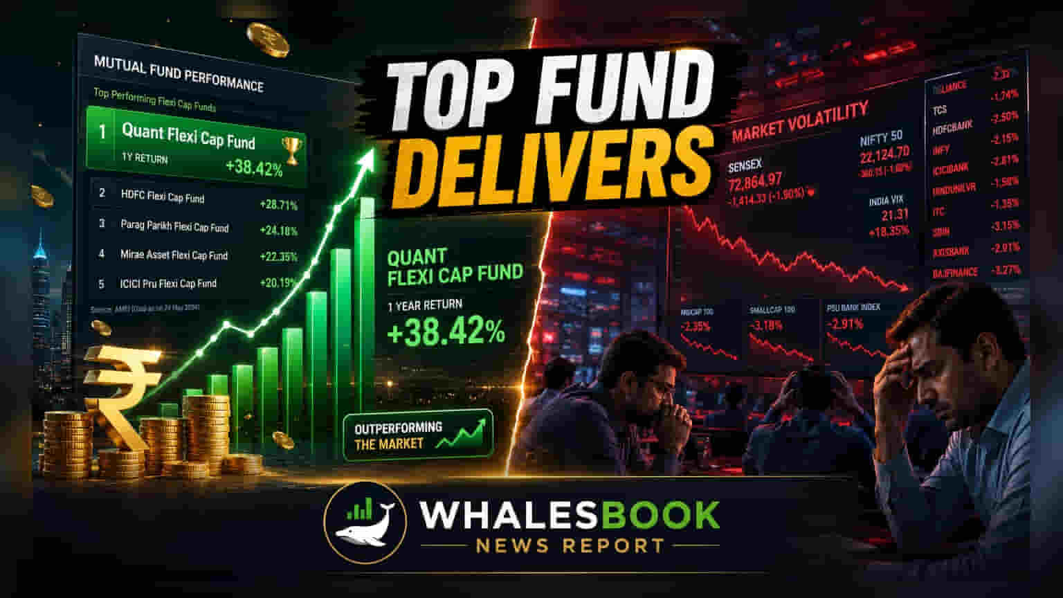 Quant Flexi Cap Fund का जलवा! 1 साल में सबसे ज़्यादा 8.7% रिटर्न, जानें टॉप फंड्स