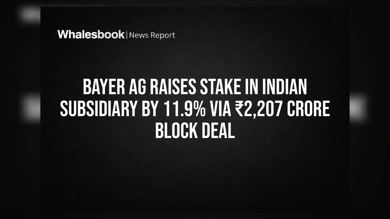 Bayer CropScience: தாய் நிறுவனத்தின் பங்குகள் உயர்வு! ₹2,207 கோடிக்கு புதிய முதலீடு