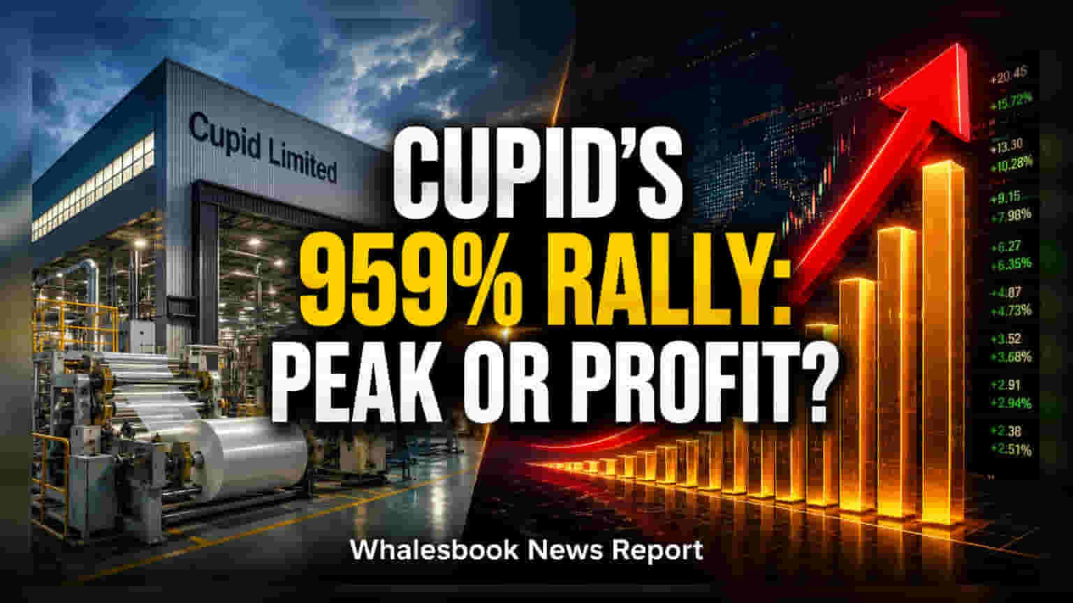 Cupid Ltd शेअरची तुफानी तेजी! एका वर्षात **959%** चा विक्रमी परतावा, पण व्हॅल्युएशन पोहचले **245x P/E** वर