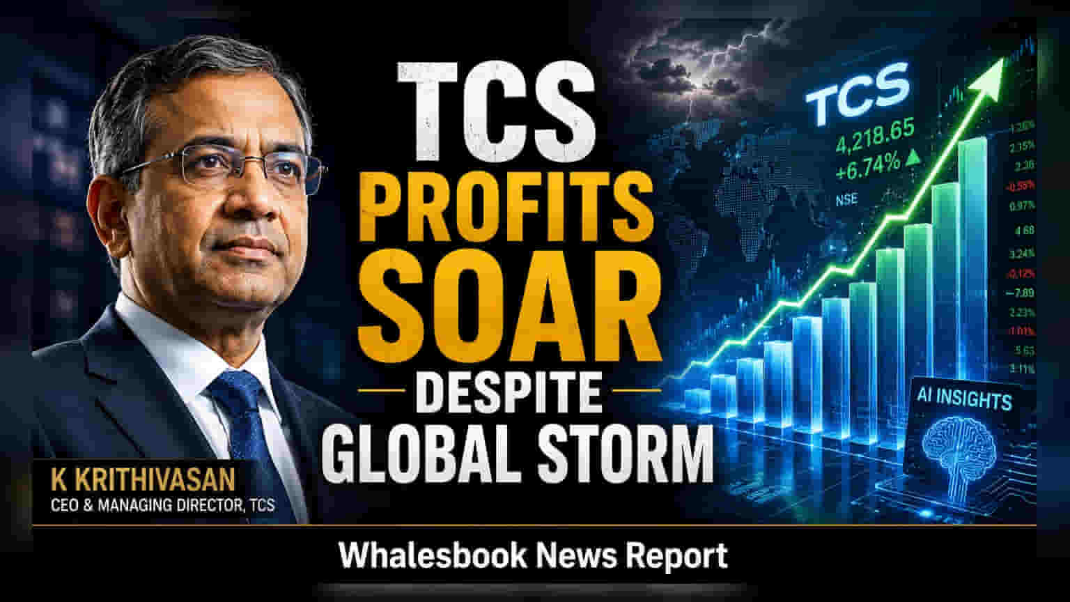 TCS के मुनाफे में **8.5%** का उछाल, ₹13,849 करोड़ पर पहुंचा; ₹668 करोड़ का लीगल सेटलमेंट भी हुआ