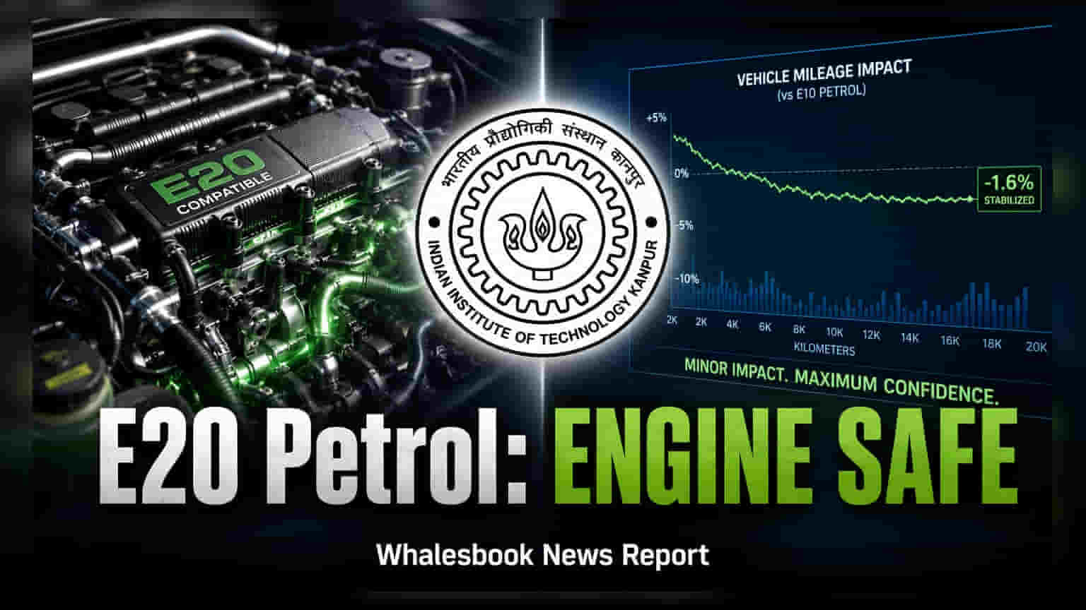 IIT Kanpur Study Finds E20 Petrol Safe for Vehicle Engines