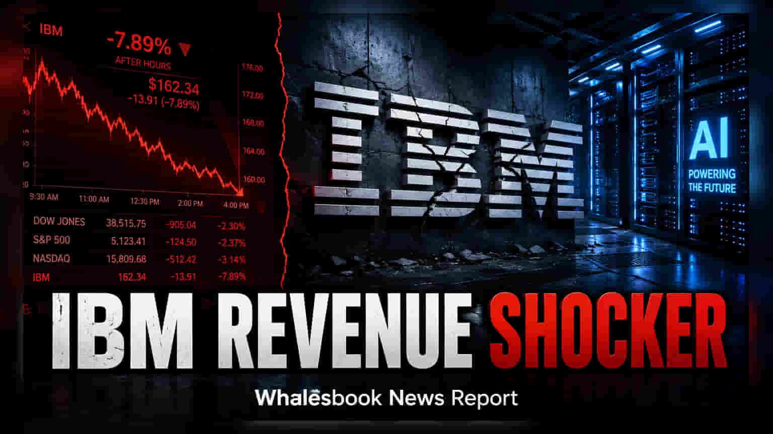 IBM Stock Drops 17% After Q2 Revenue Misses Targets