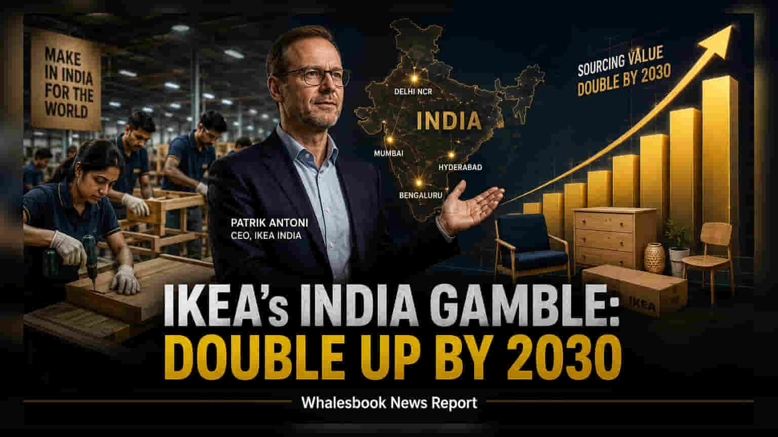 IKEA નો ભારત પર દાવ: 2030 સુધીમાં કર્મચારીઓ અને સોર્સિંગ બમણું કરવાની યોજના