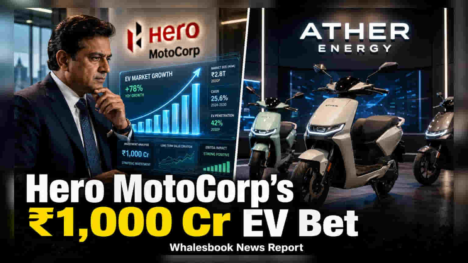Hero MotoCorp નો મોટો દાવ: Ather Energy માં ₹1,000 કરોડનું વધુ રોકાણ