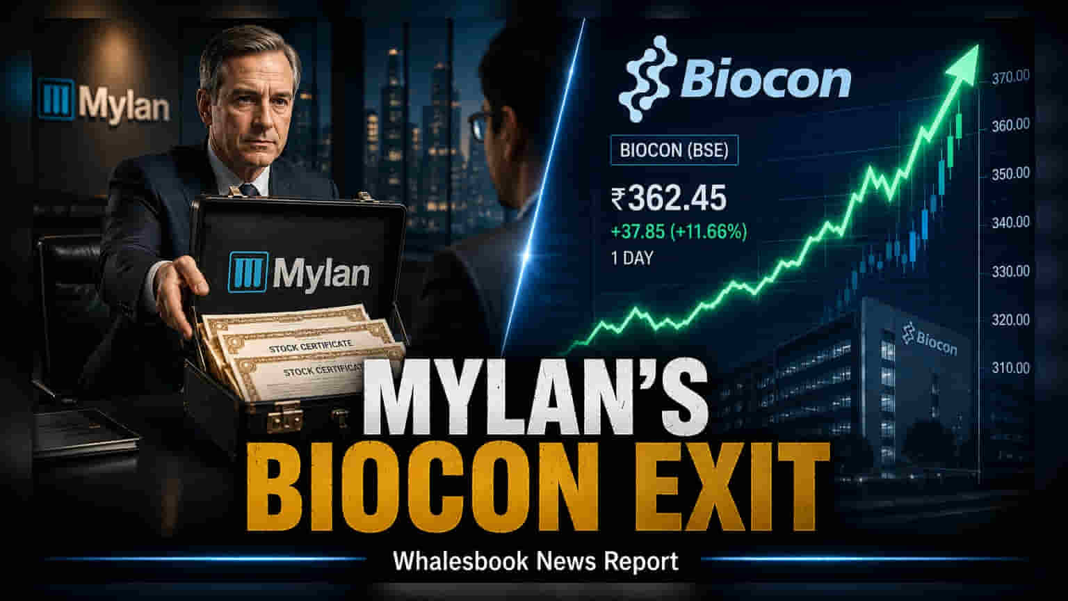 Mylan Exits Biocon With ₹3,678 Crore Stake Sale