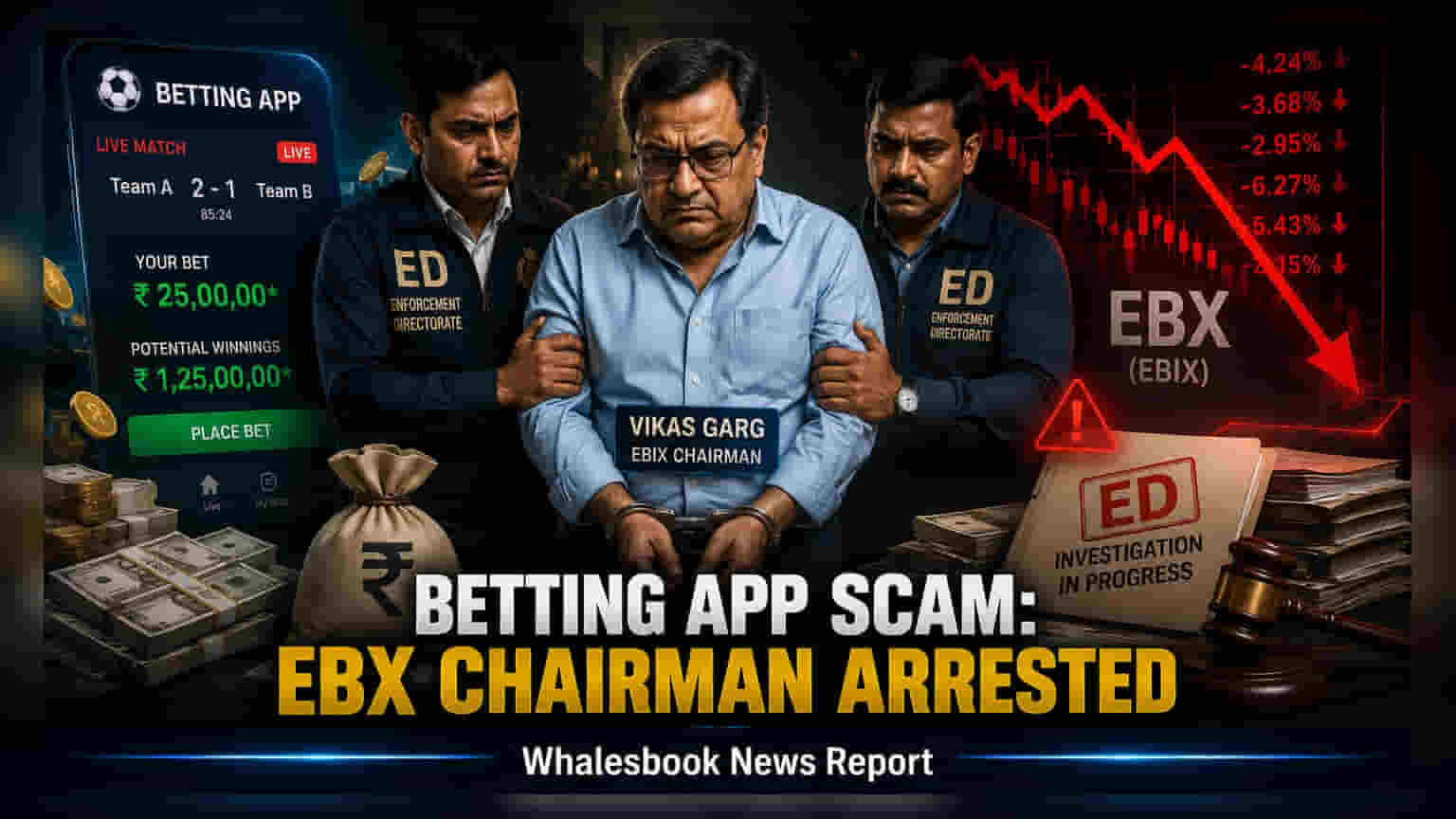 Ebix Chairman Vikas Garg Remanded in Mahadev App Case