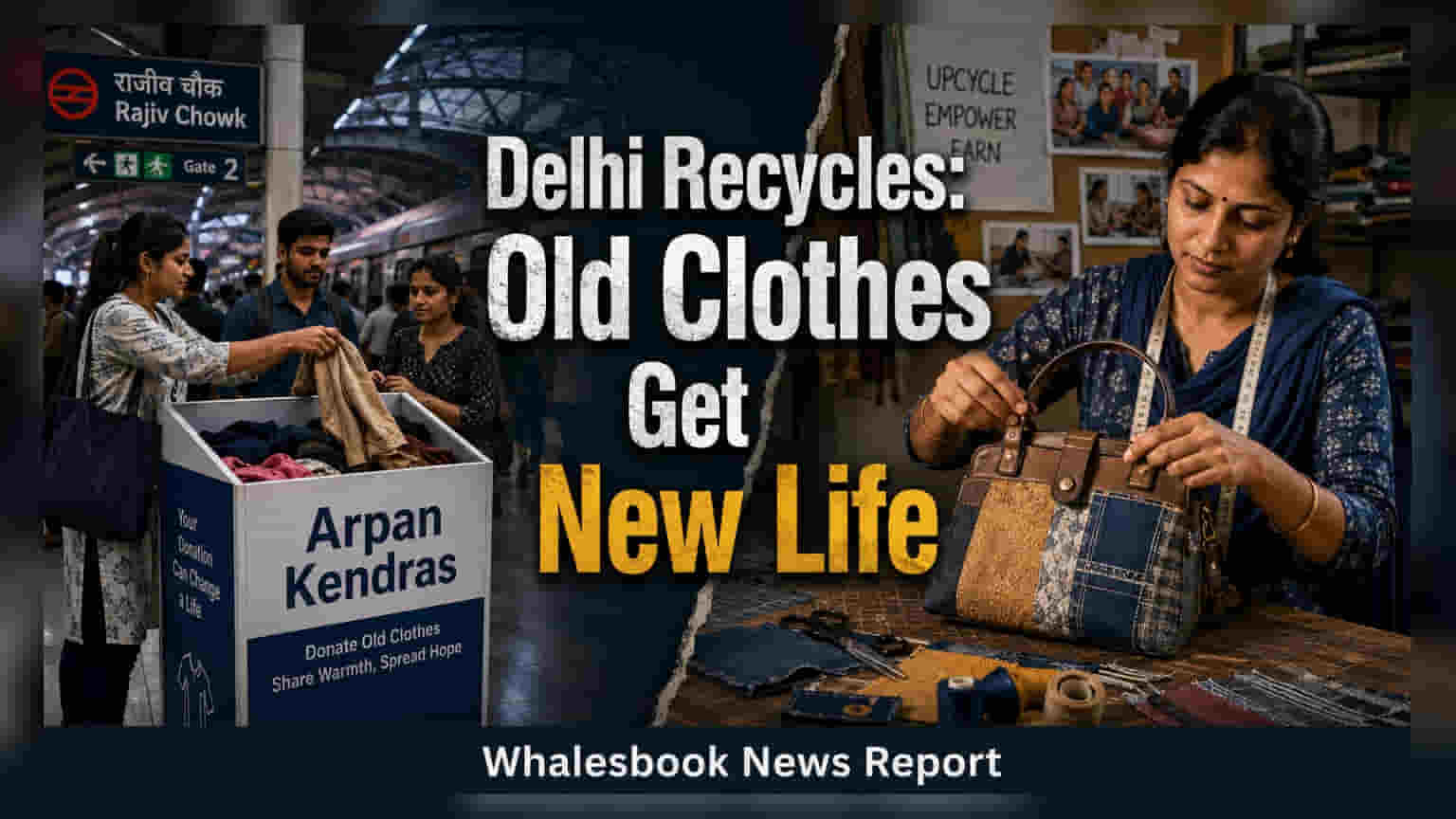 Delhi Metro Stations पर खुले 'अर्पण केंद्र': पुराने कपड़ों से बनेगी नई चीज़ें, महिलाओं को मिलेगा रोज़गार