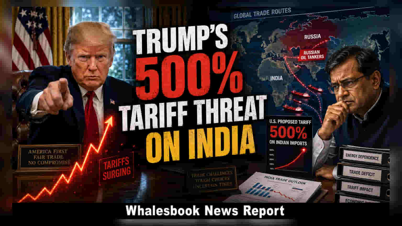 US Bill Proposes 500% Tariffs on Russian Oil Trade