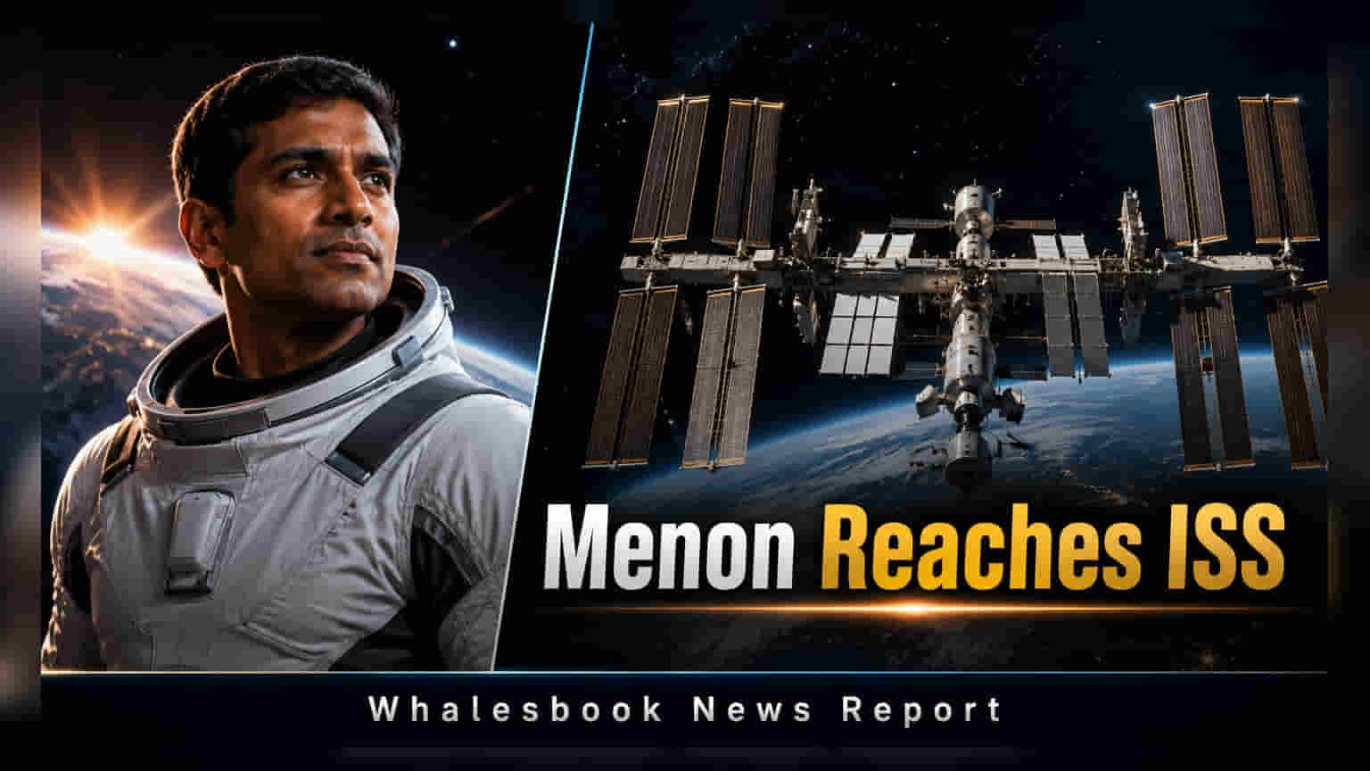 NASA Astronaut Anil Menon Begins Eight-Month ISS Mission