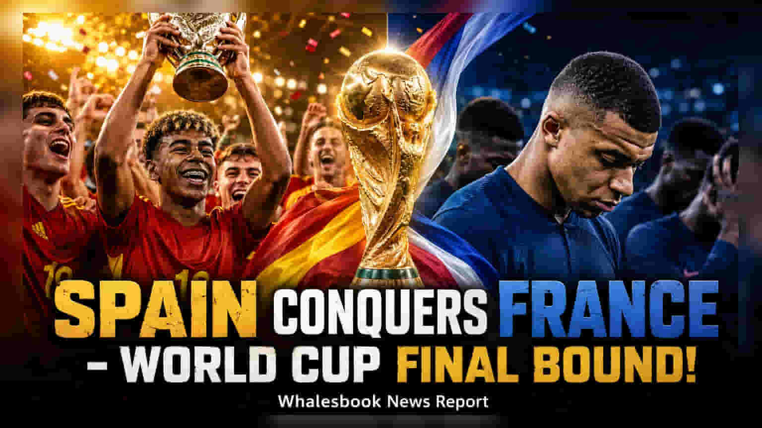 Spain Vs France: 16 વર્ષ બાદ સ્પેન વર્લ્ડ કપ ફાઇનલમાં, ફ્રાન્સને 2-0 થી હરાવ્યું