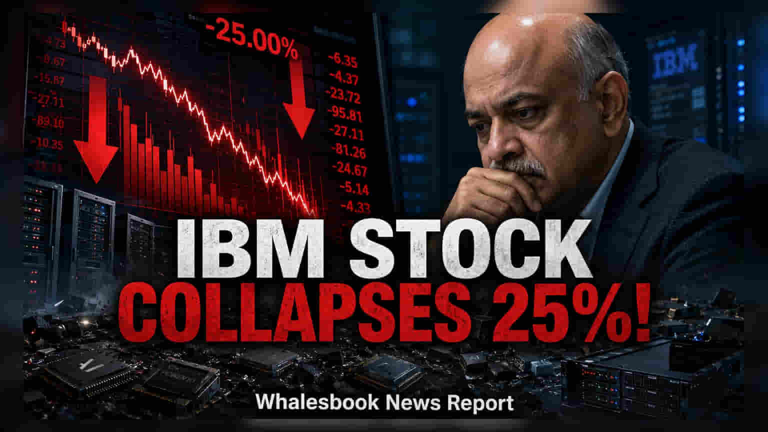 IBM Share Price: ડબલ ફટકો! Q2 રેવન્યુ ઘટતાં શેરમાં **25%** નો કડાકો