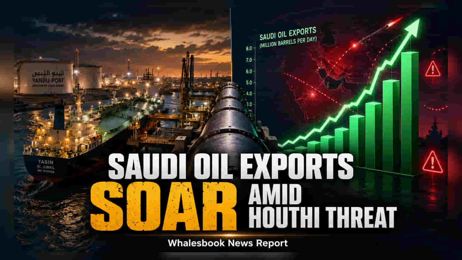 Saudi Arabia Increases Yanbu Oil Exports to Near-Peak Levels