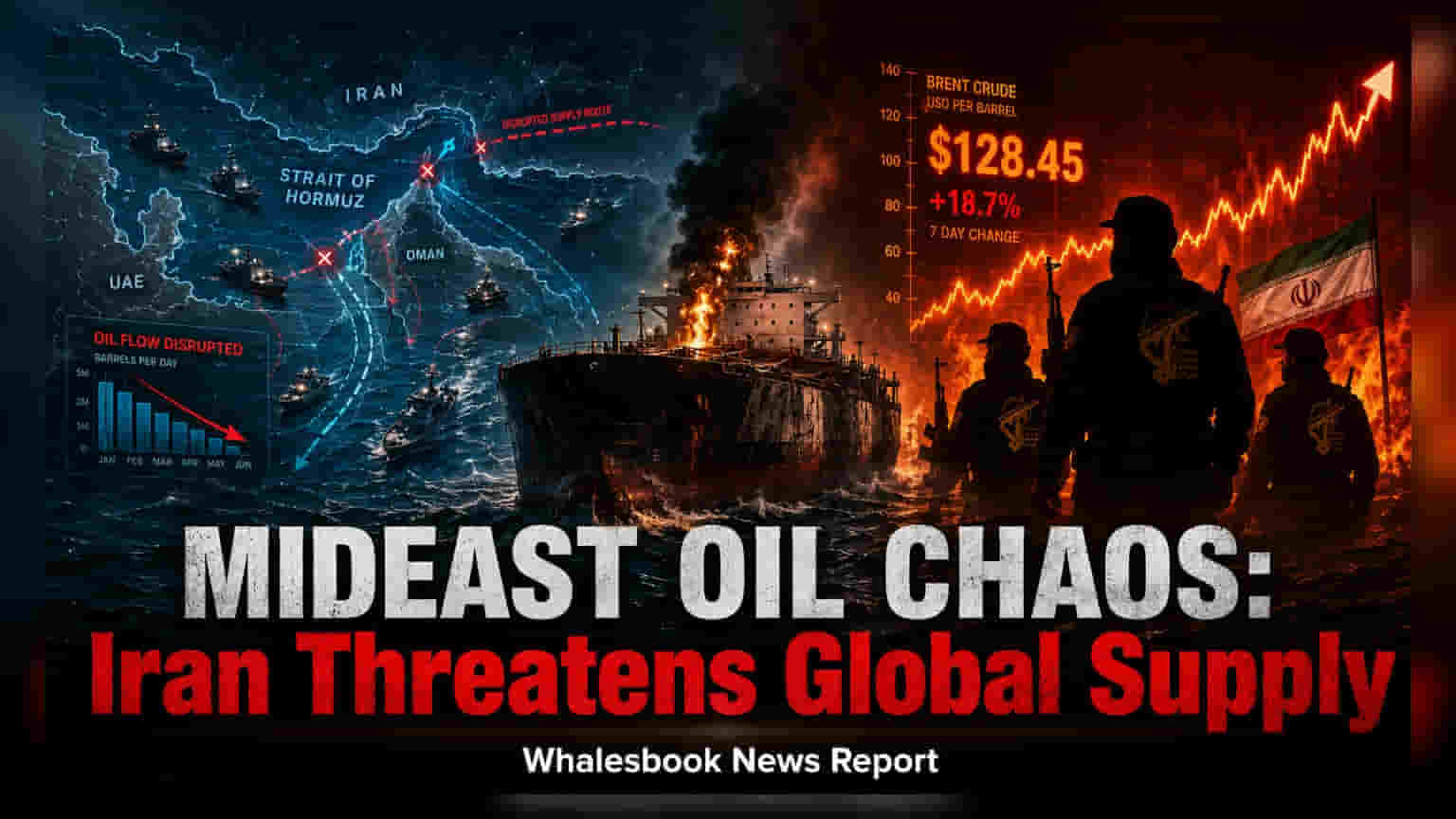 Brent Crude Near $87 as Iran Threatens Regional Oil Exports
