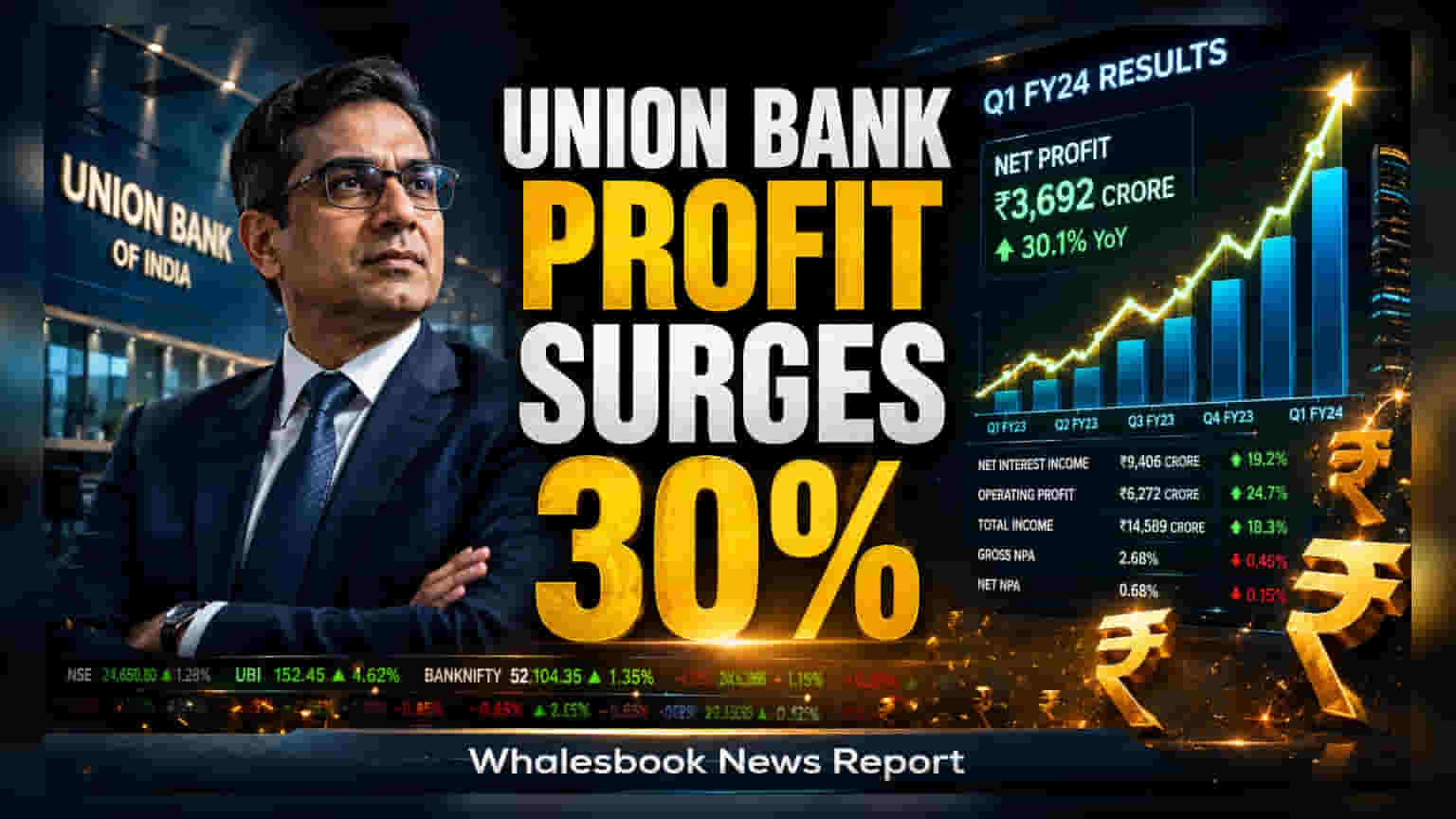 Union Bank of India: Q1 ਵਿੱਚ 29.5% ਵਧਿਆ ਮੁਨਾਫਾ, ਹੋਈ ₹5,332 ਕਰੋੜ ਦੀ ਕਮਾਈ