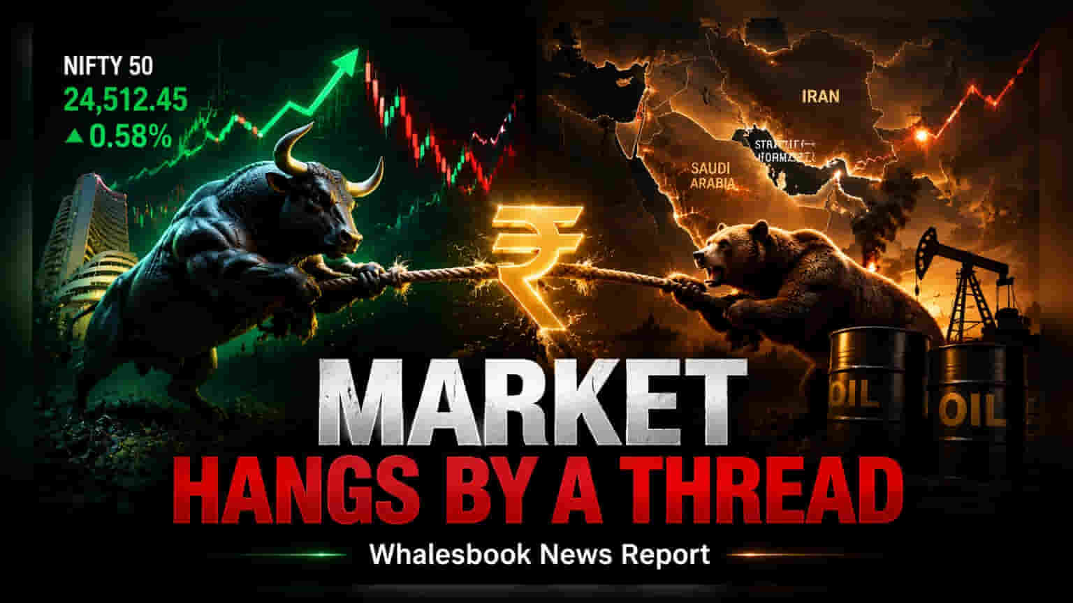 Nifty Ends Flat at 24,078; Rupee Hits One-Month Low