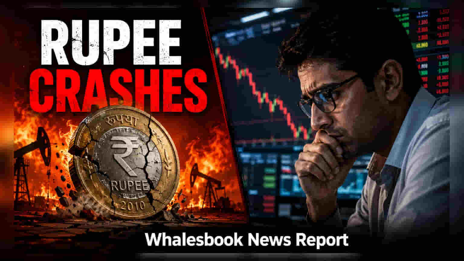 Rupee Falls to 96.32 Amid Rising Crude Prices and West Asian Tensions