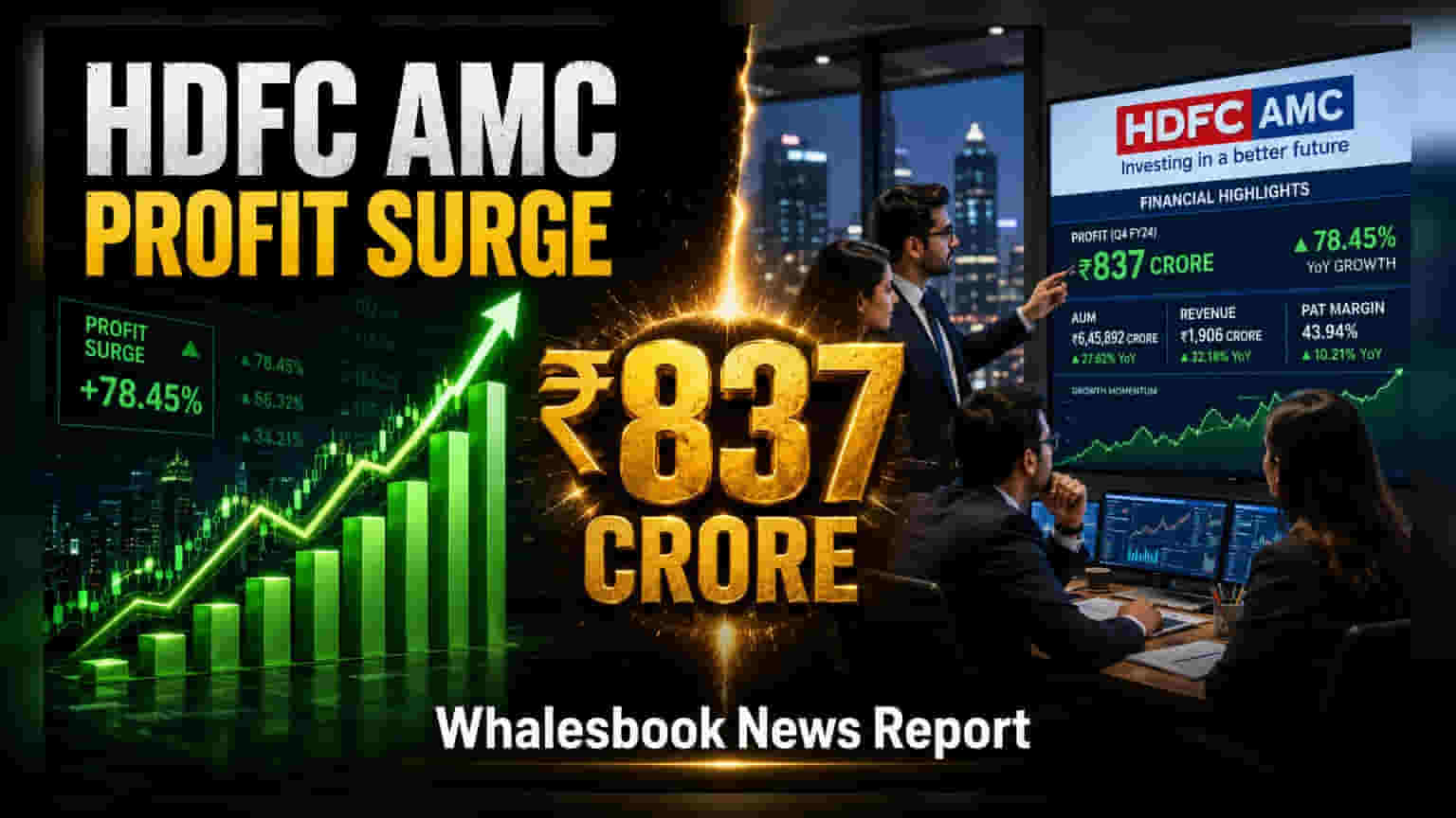 HDFC AMC Q1 Results: SIP ના કારણે પ્રોફિટમાં **12%** નો ઉછાળો, ₹837 કરોડનો નેટ પ્રોફિટ