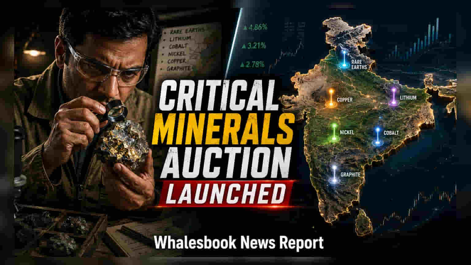 India Opens 8th Critical Mineral Auction for 20 Blocks