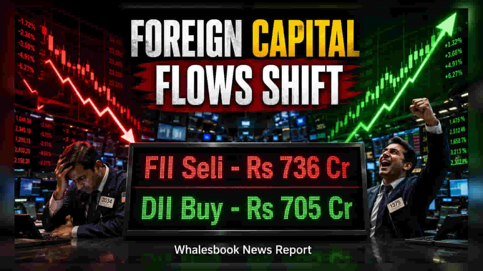 FIIs Sell ₹736 Crore While DIIs Sustain Market Support July 15