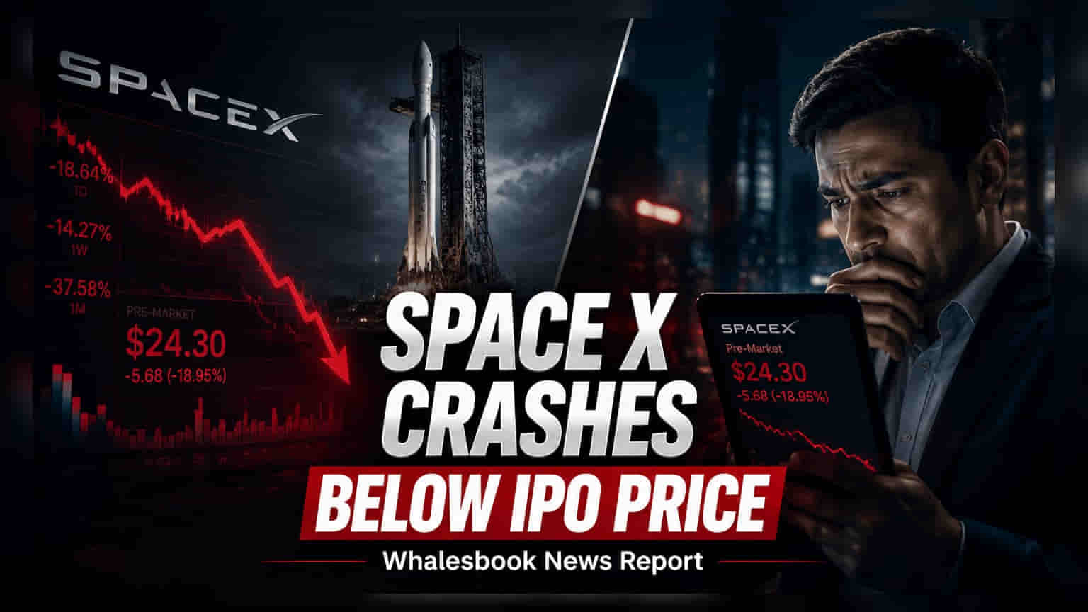 SpaceX Shares Fall Below $135 IPO Price Amid Valuation Concerns