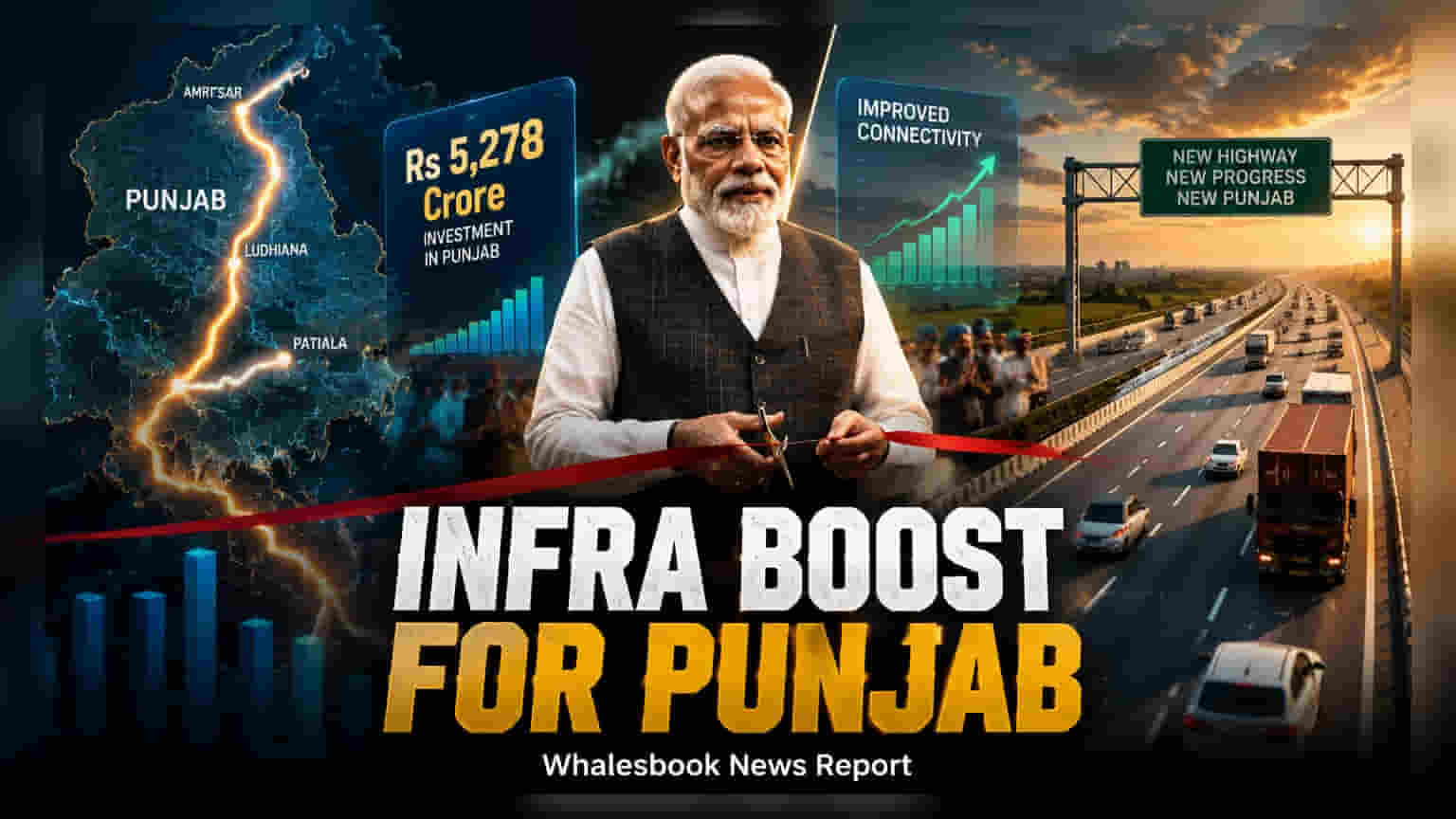 PM Modi Launches ₹5,278 Crore Highway Projects In Punjab