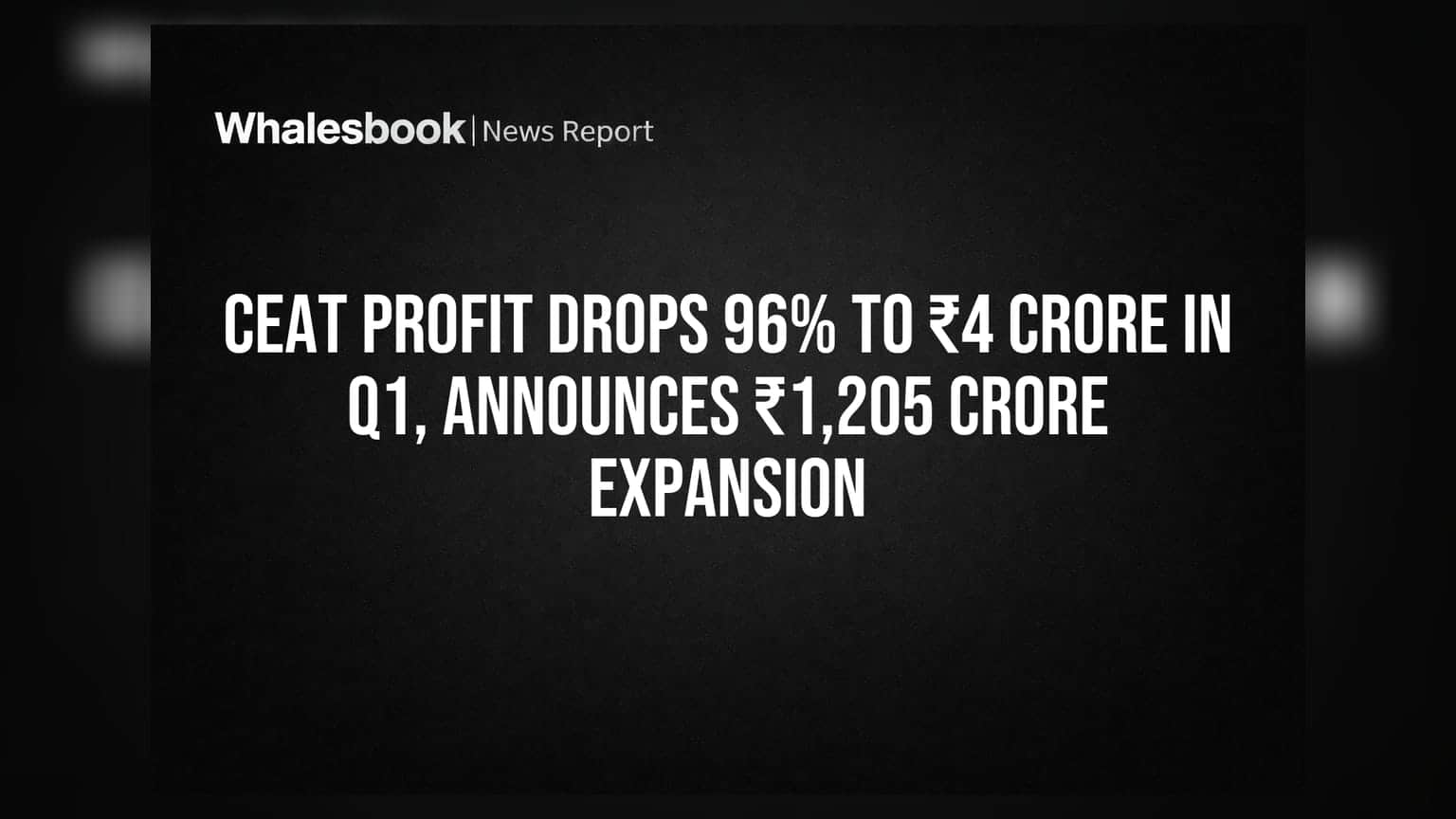 CEAT Share Price: નફામાં 96% નો ઘટાડો, કંપનીએ કરી ₹1,205 કરોડના Expansion ની જાહેરાત!