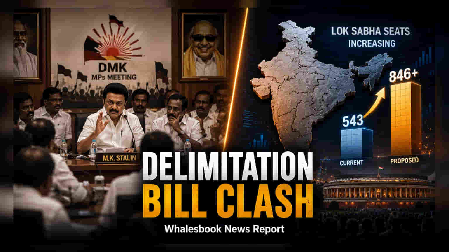 DMK चा डिलिमिटेशन बिलावर 'वेट अँड वॉच'चा पवित्रा; संसदेत मांडल्यावरच अंतिम भूमिका