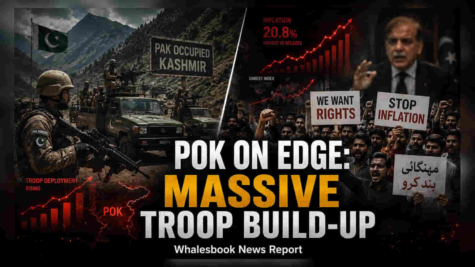 पाकिस्तानचा मोठा निर्णय: POK मध्ये **8,000** रेंजर तैनात, वाढत्या आंदोलनांवर वचक ठेवण्यासाठी हालचाल