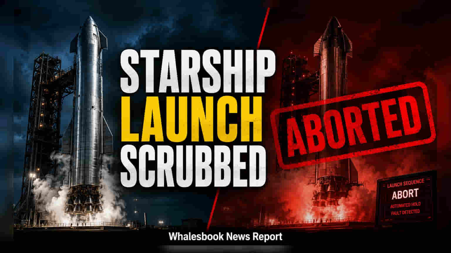 SpaceX Starship 13th Test Flight Aborts Due to Engine Failure